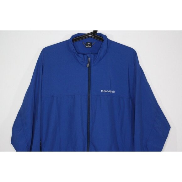 Montbell Mens Large Embroidered Spell Out Nylon Lightweight Jacket B909 - Picture 2 of 6